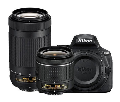 Nikon D5600 Dual Lens Camera Kit w/18-55mm VR II & 55-300mm VR Lens, camera dslr cameras, Nikon - Pictureline - 1