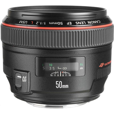 Canon EF 50mm f1.2L USM Lens, lenses slr lenses, Canon - Pictureline - 1