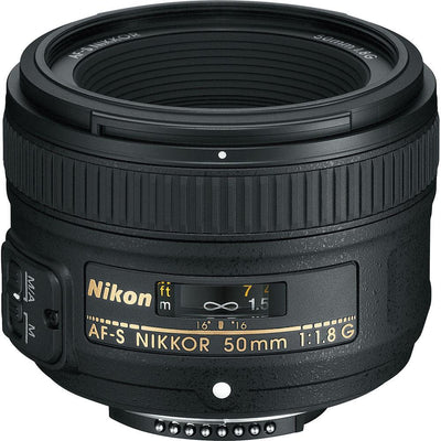 Nikon 50mm f/1.8G AF-S Nikkor Lens, lenses slr lenses, Nikon - Pictureline - 1