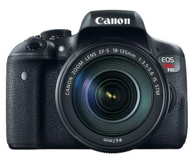 Canon EOS Rebel T6i 18-135 STM Camera Kit, camera dslr cameras, Canon - Pictureline - 1