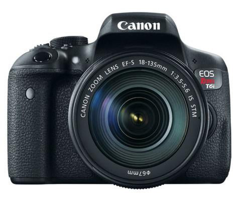 Canon EOS Rebel T6i 18-135 STM Camera Kit, camera dslr cameras, Canon - Pictureline - 1