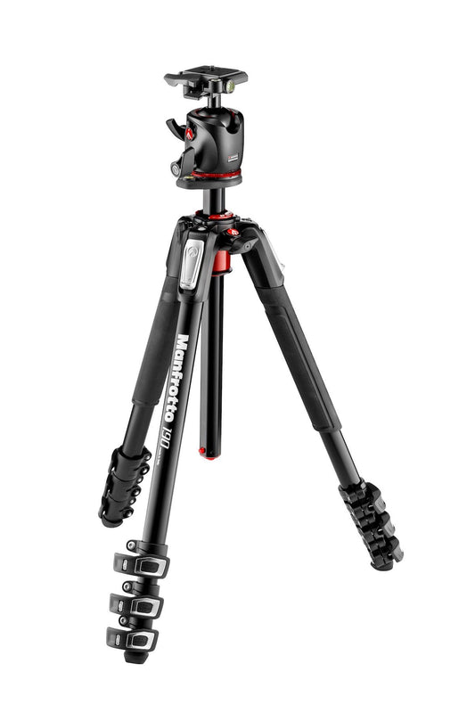Manfrotto MK190XPRO4-BHQ2 Aluminum Tripod w/ Ball Head, tripods photo tripods, Manfrotto - Pictureline